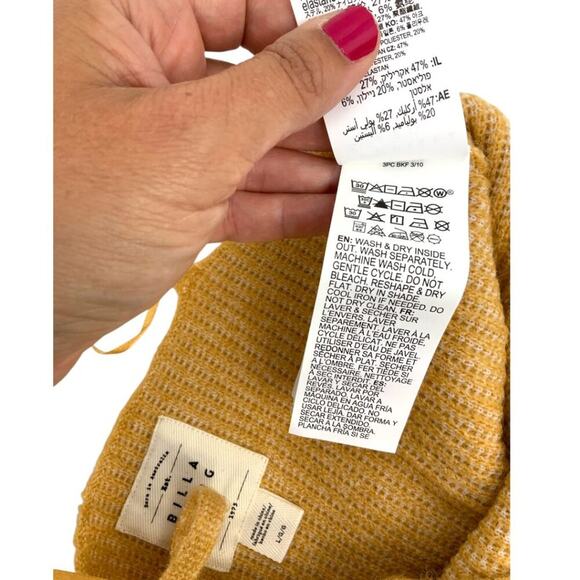 Billabong Crop Knit Cami Tan Size Large NWOT - Picture 9 of 9